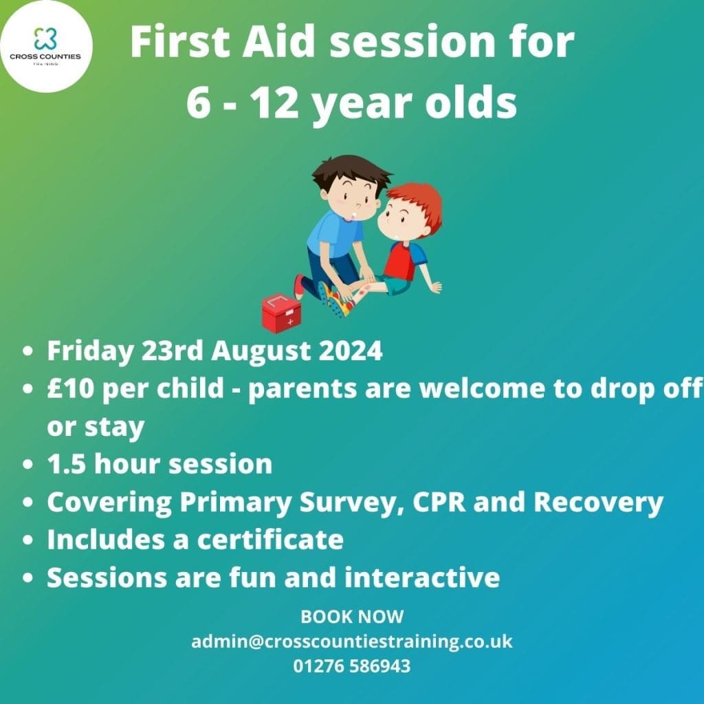 First Aid session for 6 12 year olds